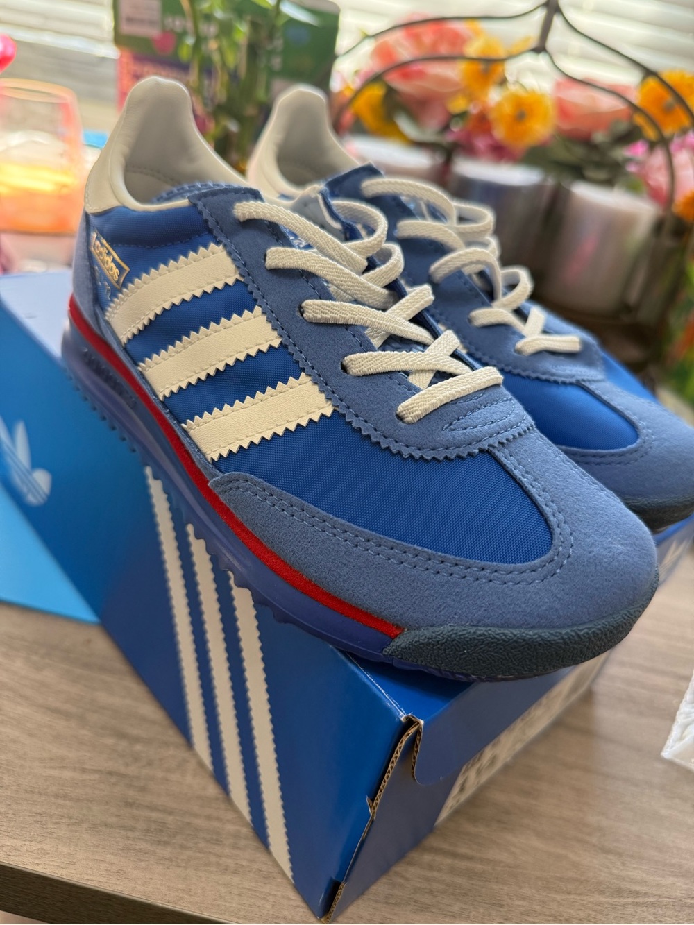 Adidas Kid’s Blue Retro Runner Sneakers
